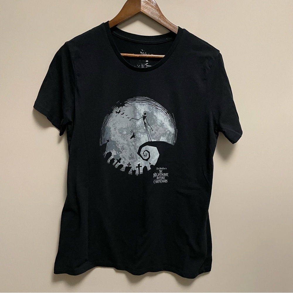 Disney The Nightmare Before Christmas Black Graphic Tee Women’s XL